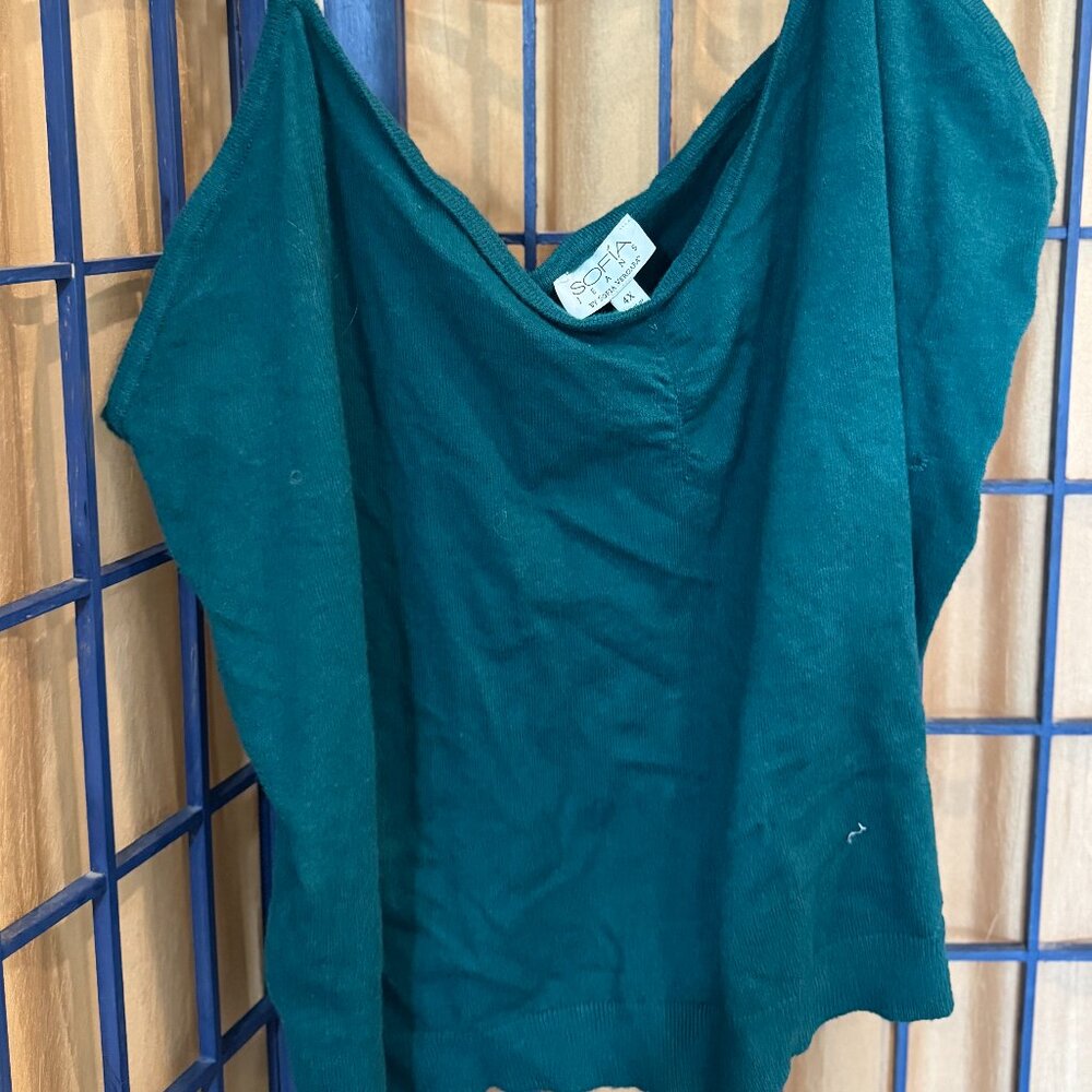 Sofia Jeans By Sofia Vergara Teal Slouchy Top Size 4X